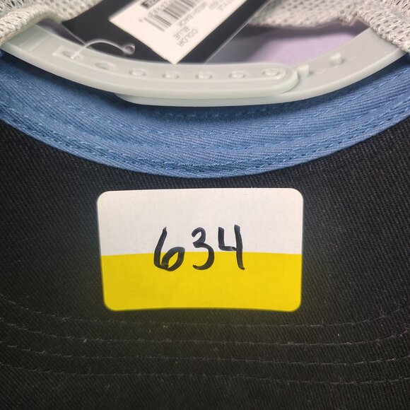 Sage Flyfishing Mesh Trucer Hat Cap Snap Back Blue White Embroidered Spell Out - Picture 12 of 12